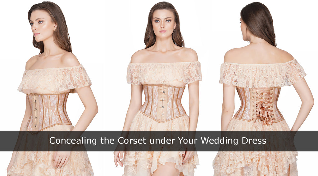 What kind of corset bra under wedding dress…?