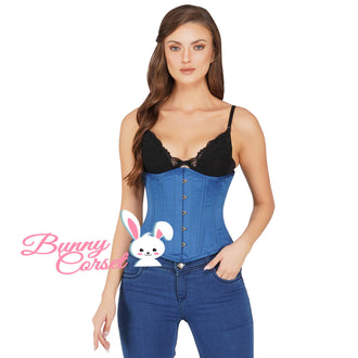 Stylish cotton blue corset – Bunny Corset