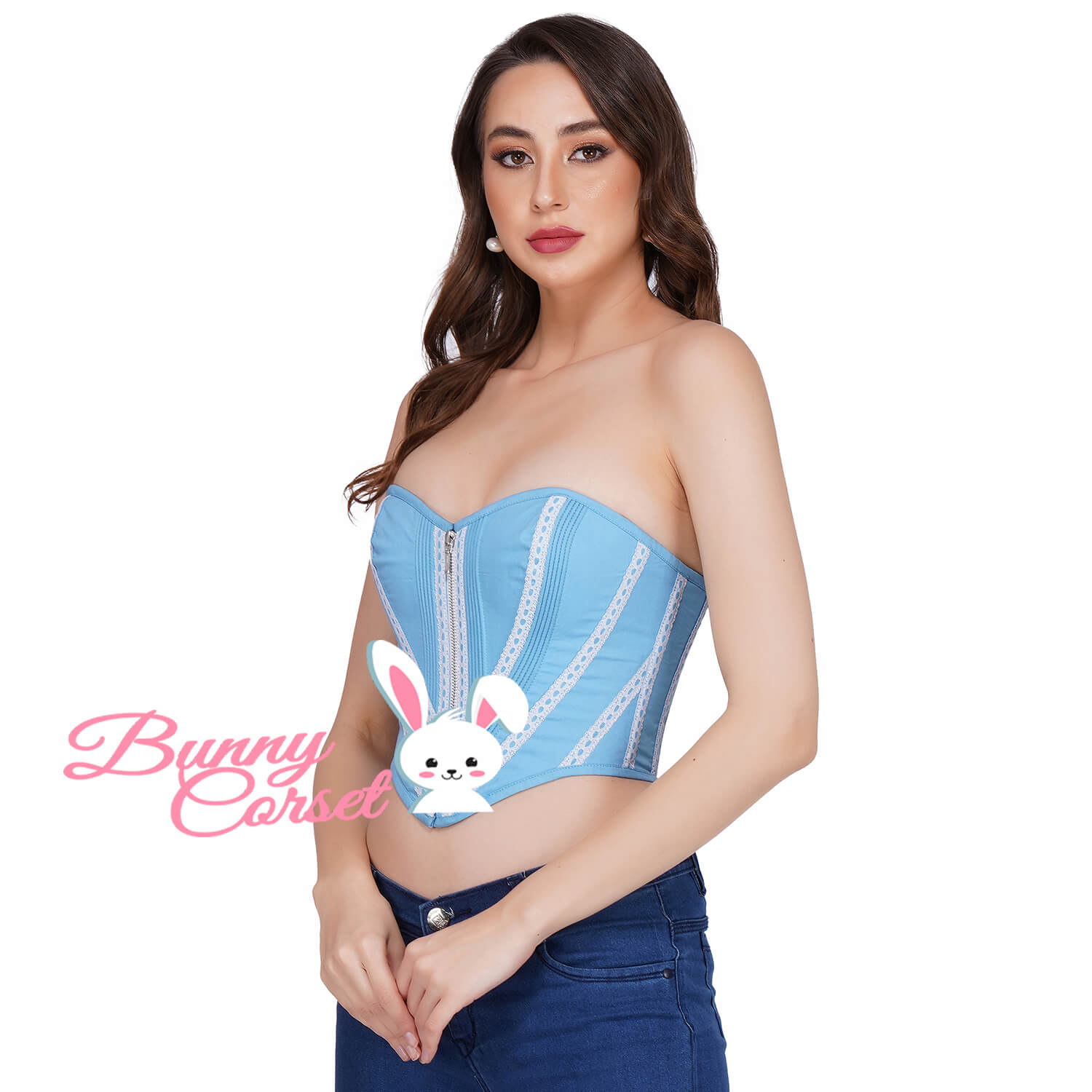 Overbust Cotton Corset for stylish outfit – Bunny Corset